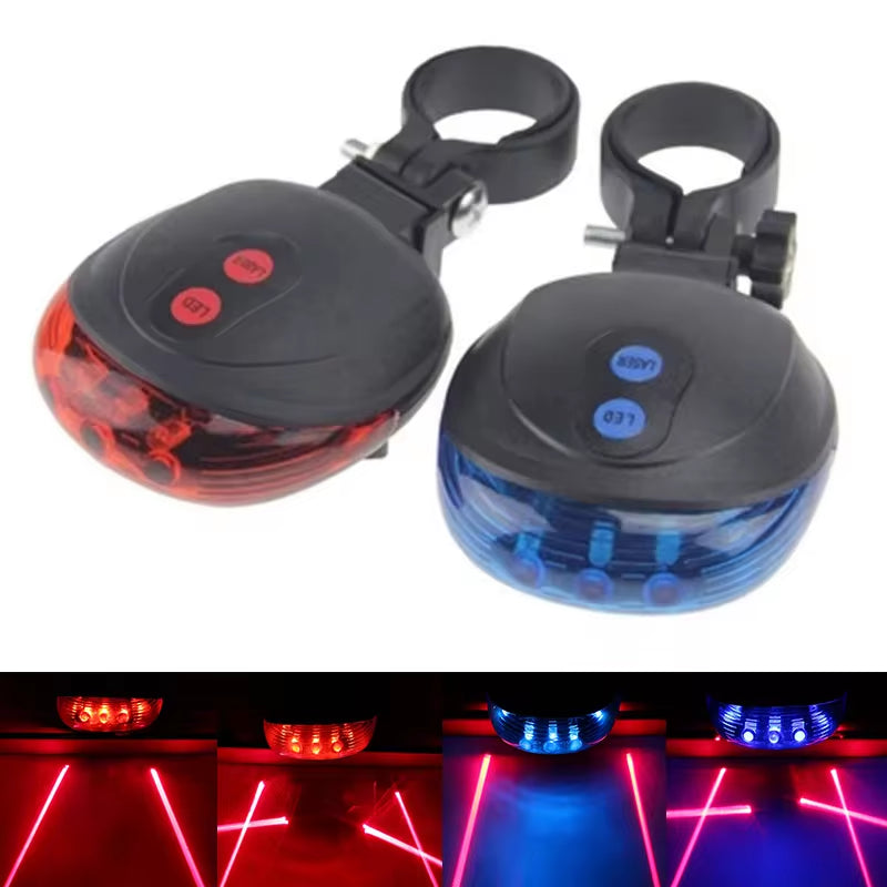 Ultimate Rear 5 LED Bike Taillight with 2 Lasers –  for Mountain Biking & Road Cycling