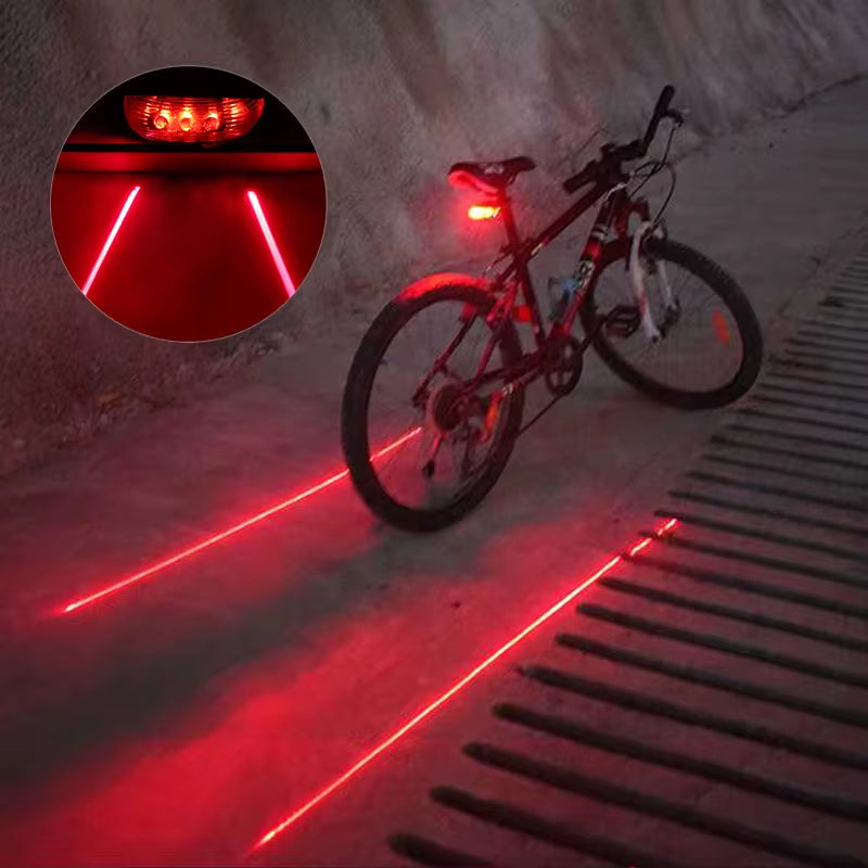 Ultimate Rear 5 LED Bike Taillight with 2 Lasers –  for Mountain Biking & Road Cycling